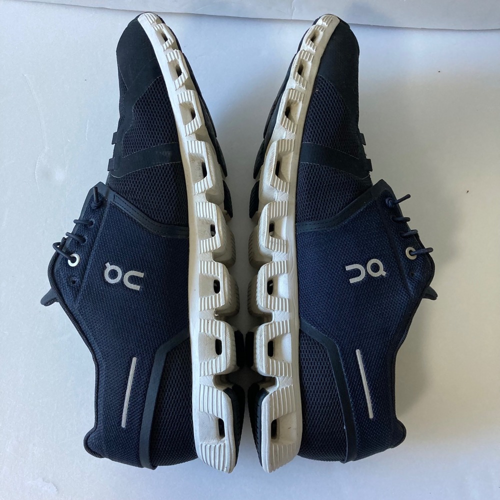 On Running Cloud 5 Navy Black Mens Size 13 Sneakers with Aetrex Insoles - Picture 5 of 9